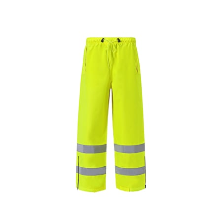 Lime High Viz Rain Pants, 4X-Large